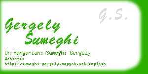 gergely sumeghi business card
